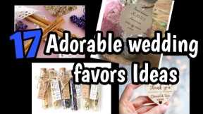 17 ideas adorable wedding favors|| door gift