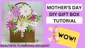 DIY Mother's Day Bouquet Gift Box Tutorial-Mother's Day Gift Idea!