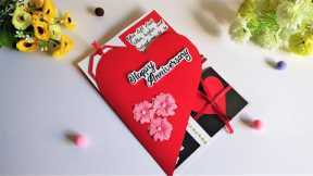 How to Make Beautiful Handmade Anniversary Card for Parents | Anniversary Card Idea | Tutorial