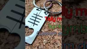 TALLY Mark Custom Keychain Wedding Anniversary Gifts For Men Her Personalized Gift Husband Wife K...