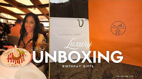 Unboxing My Luxury Birthday Gifts! Van Cleef & Hermes