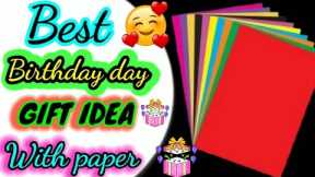 Best Friend Birthday Gift Idea With Paper/Easy & Beautiful Birthday Card Making 2024