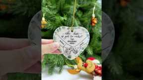 Newly Engaged Couple Holding Hands The Best Is Yet To Come | Personalized Heart Ceramic Ornament