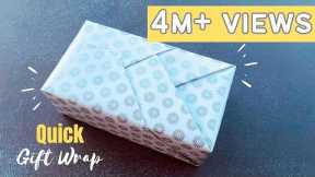 Easy Gift Wrapping | DIY Gift Packing Idea | Gift Wrap Idea for Christmas #giftwrap