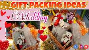 Wedding Gift Hamper Ideas🤩/Customized wedding Gift Hamper 🎁/DIY Gift Packing Idea #giftideas #gift