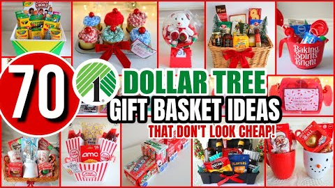 $1 DOLLAR TREE GIFT IDEAS *NEW*┃last minute GIFT DIYs & BASKETS 2024