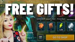 ✨ FREE GIFTS! 6th Anniversary ✨ RAID Shadow Legends