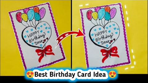White Paper 🎀 😍 Birthday Card Making | Happy Birthday Card | Bestie ke liye birthday gift | DIY Card