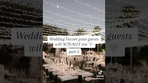 Wedding favors your guests will actually use!