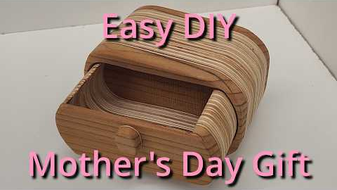 DIY Mother's Day Gift - Simple Bandsaw Box It's Easy (Even I Can Do It)