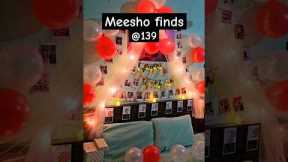 Birthday Decoration Meesho | Meesho finds with 150 #meesho #birthday #ytshortsvideo