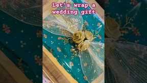 How to wrap a wedding gift beautifully #wrappinggifts #weddinggifts #giftwrapping #giftwrappingideas