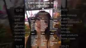 gift ideas for ages over 10+!!🎂 #lolabekka #aesthetic #tips #gift #present #age #birthday #ideas