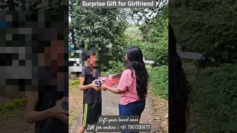 Surprise Gift For Girlfriend 😍 #happydelivery  #gifthamper #love #surprised #dmfororders