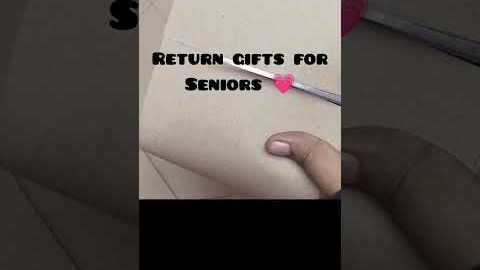 return gifts for seniors 💗 #returngifts #returngiftideas #returngiftforseniors #farewell