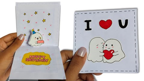 Handmade greeting card /birthday pop up card /Handmade gift ideas /best friend birthday gift ideas 