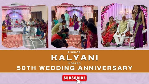 Anchor Kalyani Hosted 50th Wedding Anniversary | Home Minister Style💛✨ For Bookings: +91 91307 56512