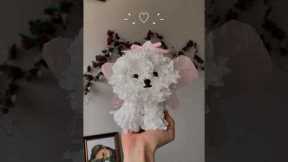 Diy flower puppy gift 🐶🐾 #diy