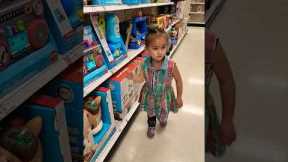 Cute 3-Year-Old Baby Girl Goes Toy Shopping Extravaganza at Target! #target #toys #babyproducts