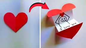2 Special DIY Heart Crafts For Lovers | Gift Making for Boyfriend Birthday Gift 3D Pop Up Card Ideas