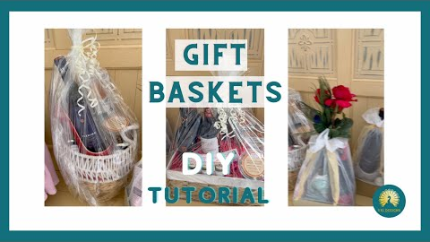 Gift Baskets DIY For Valentine's Day - How to make a Wine Gift Basket The Easy Way.