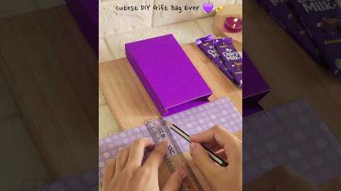 😍 Try This Cutest DIY Gift Bag 💜 | Easy Handmade Gift Idea 🎁