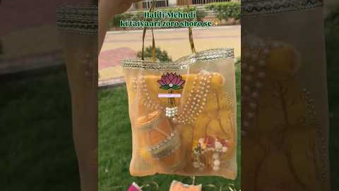 Haldi Mehndi Gift Packing | Wedding Return Gifts | Vintage Giftcards 🌸🎁 #weddingprep  #wedding #gift