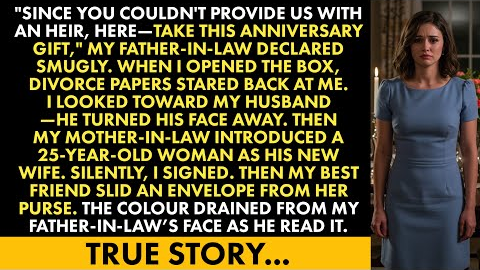 My Father-in-Law Handed Me Divorce Papers as an Anniversary Gift—But My Envelope Left Him Speechless