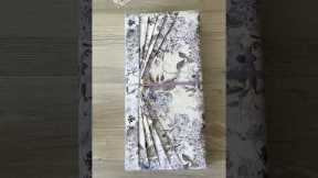 How to wrap a gift! Pleated gift wrapping idea #fyp #how #gift #giftwrapping #wrapping #byrubbia