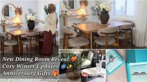 New Dining Chairs and Cozy Winter Upgrades for My Home | Anniversary Gifts