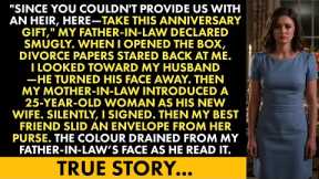 My Father-in-Law Handed Me Divorce Papers as an Anniversary Gift—But My Envelope Left Him Speechless