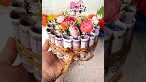 Money Gift Hamper for Wedding | Unique Shagun Packing Idea Cash Hamper Idea #shorts #weddingdiyideas