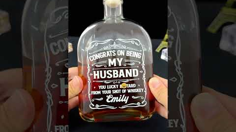 Toast our love with a personalized whiskey bottle #gifts #giftideas #giftforhusband #marriedcouples