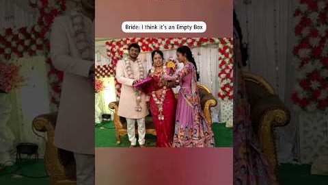 Bride's most Funny moments with her sister's gift🎁 #weddinghoop #marriage #sisters #surprisegift