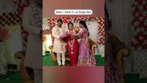 Bride's most Funny moments with her sister's gift🎁 #weddinghoop #marriage #sisters #surprisegift