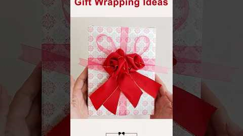 Wedding gift wrapping ideas with ribbon  #giftwrap #howtowrapagift