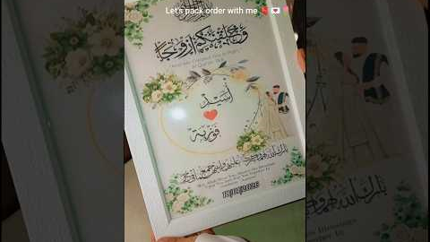 Wedding frame idea 💡🫀💌 #trending #viralshorts #customizedgifts #weddingframe