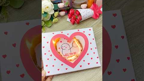 Propose Day Surprise Card 🔥❤️#shorts #valentinesday #love #giftcard #diy #craft #handmade #art