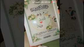 Wedding frame idea 💡🫀💌 #trending #viralshorts #customizedgifts #weddingframe