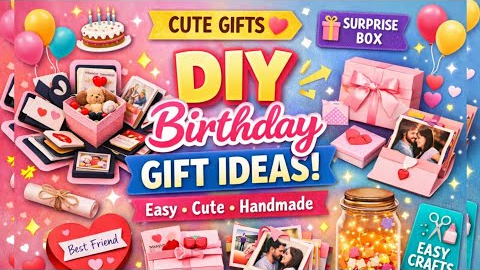 DIY Birthday Gift Ideas 🎁 | Easy Handmade Gift Ideas for Best Friend | Easy Paper Gift Ideas