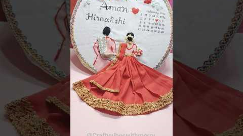 embroidery final pt. #wedding hoop gift idea  #embroidery gift #shorts #diy  #craftyvibeswithmerry