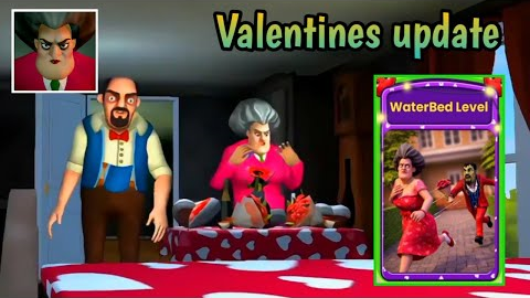 Scary teacher 3d Waterbed level Gameplay |  Scary teacher valentine's Update | Pro Gamer