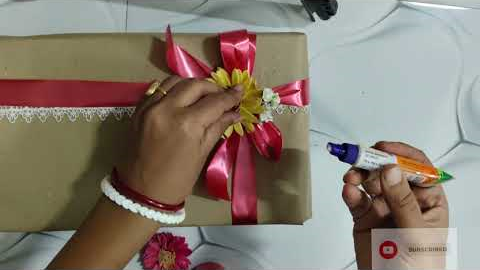 Hand painted Gift Wrap Ideas | Wedding Gift Wrap