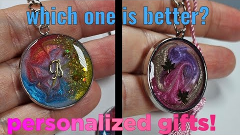 #126. Which Resin Pendant Looks Better? Personalized Gift Idea 