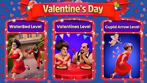 Scary Teacher 3D - Valentine's Day All Levels - Gameplay Walkthrough Part 4 (Android, iOS)