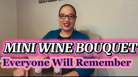 Easy DIY Mini Wine Bottle Gift Idea For Valentines Day #viral #giftidea #galentinesday 