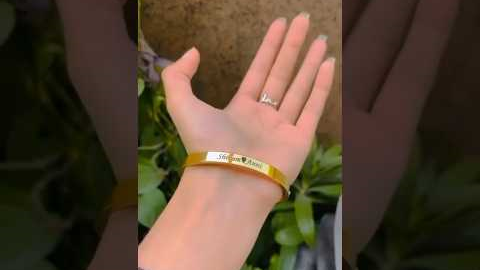 Customized Name Engraved Kada| Personalized Bracelet Gift for Him/Her| Custom Kada Unboxing & Review