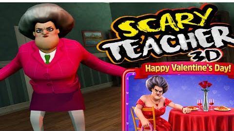 Finally! Prank gone right with miss T's |Scary teacher 3D valentine's 🎁 messing 🤣 |