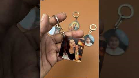 Square Shape Custom Photo Keychain | Personalized Gift Idea | JoyPiks