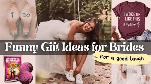 Funny Gifts for Brides | Gift Ideas for Brides | Bride Wedding Gifts 👰🏽‍♀️ 🎁